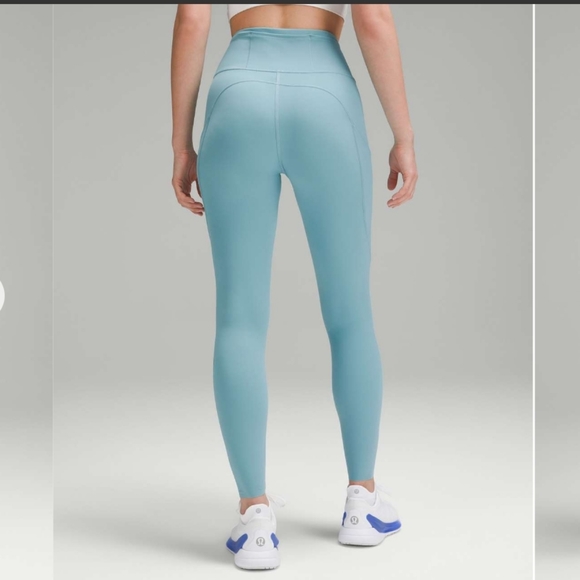 lululemon athletica Pants - NWT Lululemon Fast and Free HR Tight 25" In Tidal Teal Sz 12